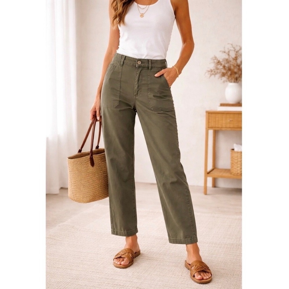 Sanctuary Standard Surplus Cargo Pants 27 Olive Green Skinny Utility Military